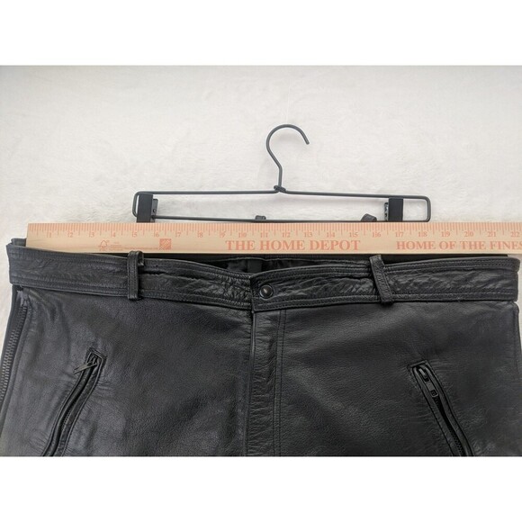 🔥Xelement Advanced Motorcycle Gear Men’s Heavy Duty BlackLeather Pants/Chaps 42 - Picture 5 of 10